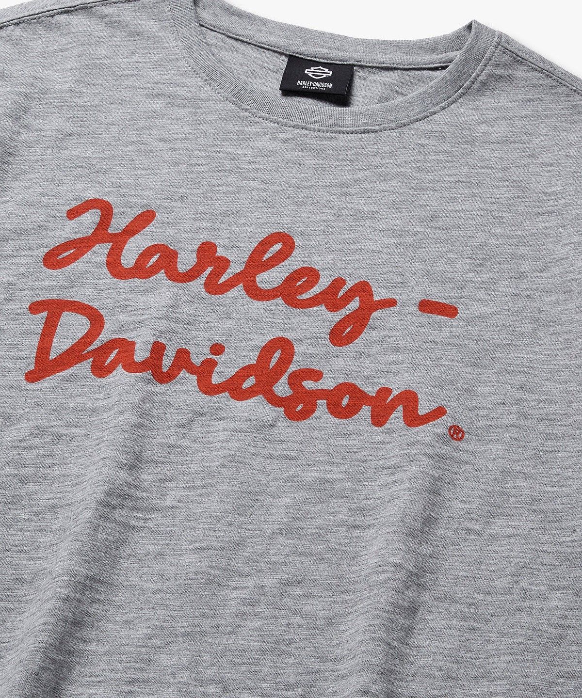 할리데이비슨 컬렉션스®(HARLEY-DAVIDSON COLLECTIONS®) 할리 슬럽 티셔츠_멜란지 그레이 HH16111082
