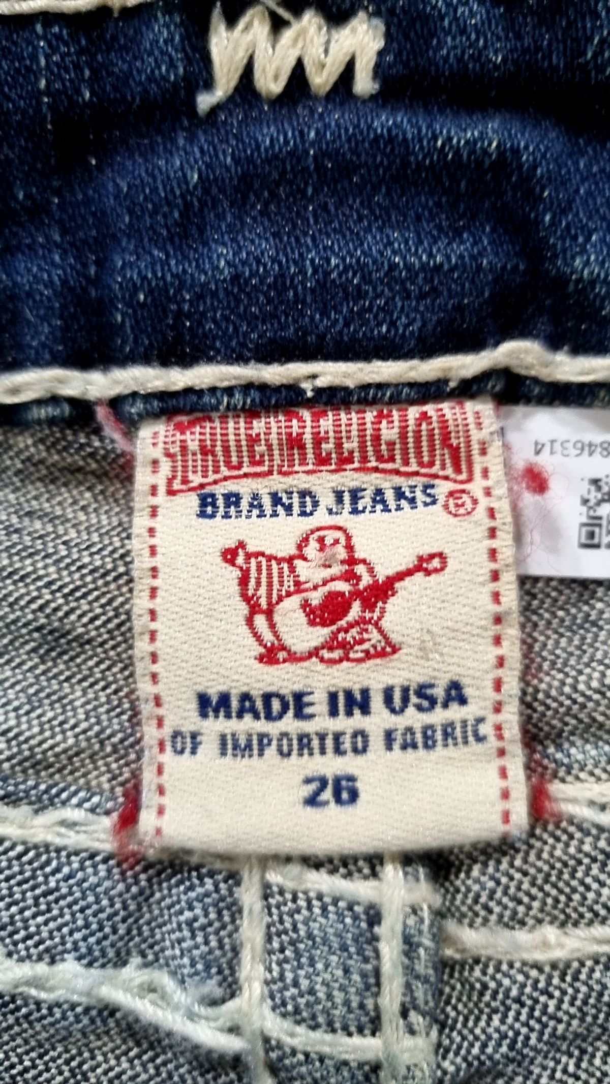 트루릴리젼(TRUERELIGION) 청/데님 팬츠 26