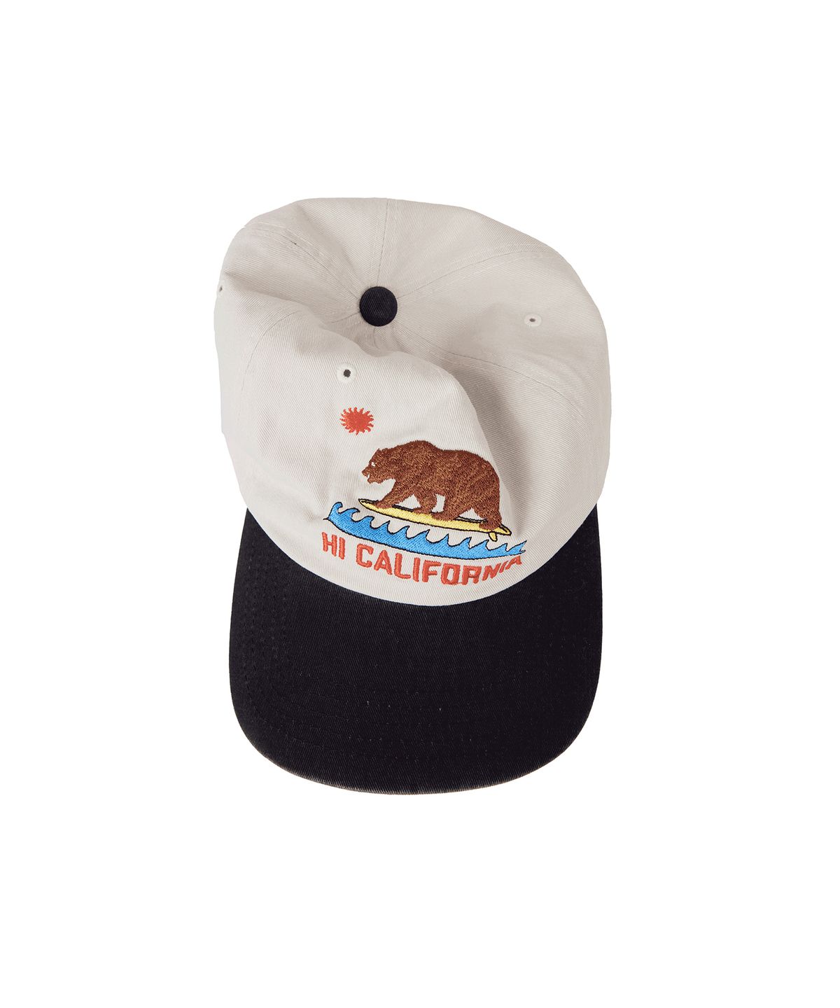 1011갤러리(1011 GALLERY) California Bear 5pannel Cap - Cream/Black