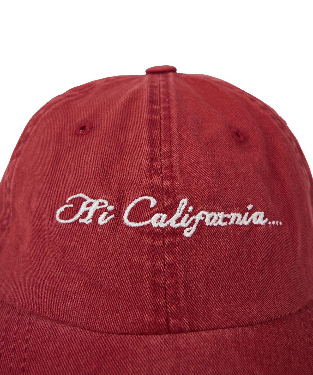 1011갤러리(1011 GALLERY) Hi California Washed Ball Cap - Red