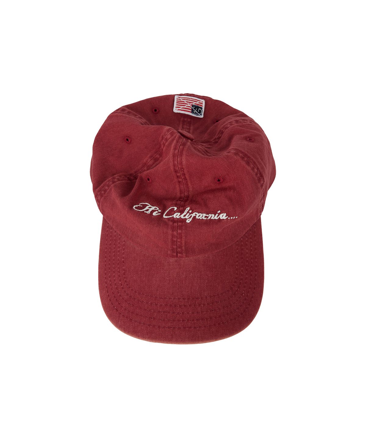 1011갤러리(1011 GALLERY) Hi California Washed Ball Cap - Red