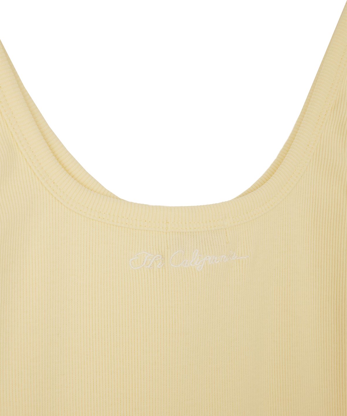 1011갤러리(1011 GALLERY) Woman Hi California Tank Top - Yellow