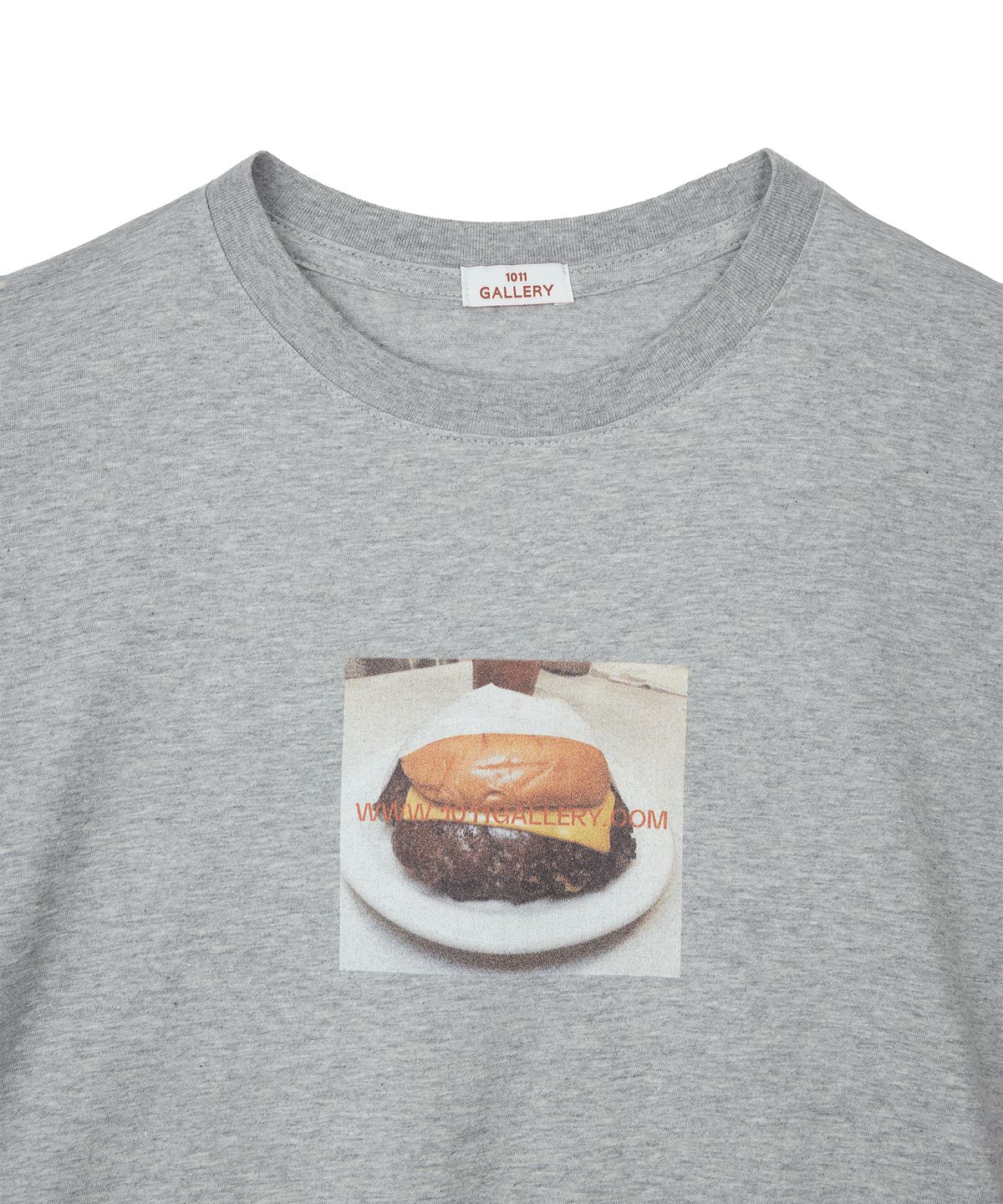 1011갤러리(1011 GALLERY) Gallery Burger T-Shirts - Melange Gray