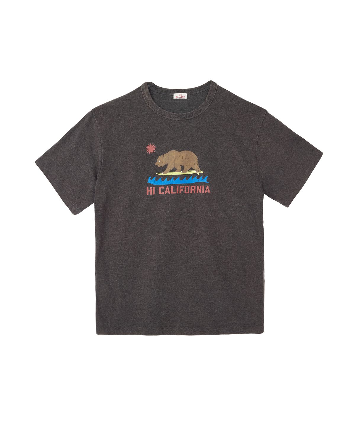 1011갤러리(1011 GALLERY) California Bear T-shirts - Charcoal