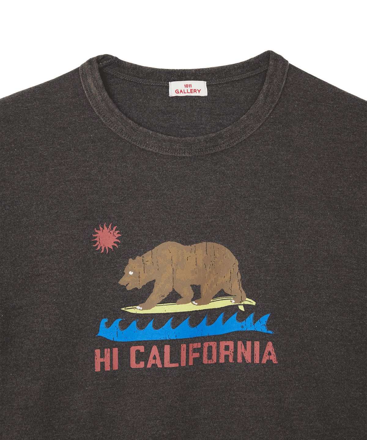 1011갤러리(1011 GALLERY) California Bear T-shirts - Charcoal