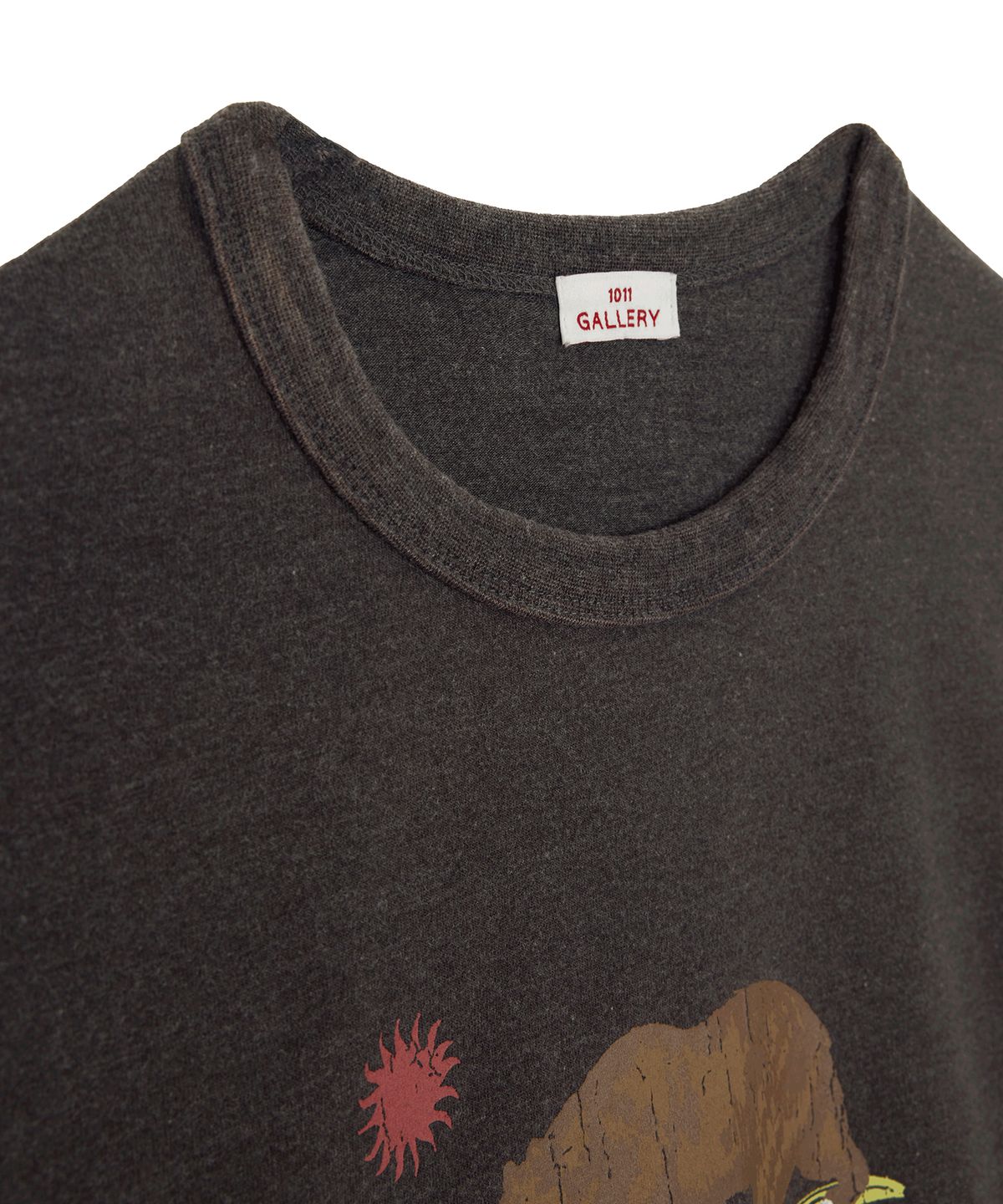 1011갤러리(1011 GALLERY) California Bear T-shirts - Charcoal
