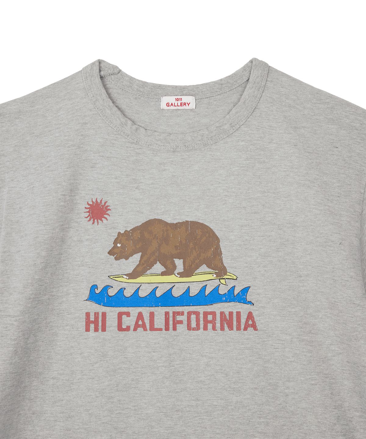 1011갤러리(1011 GALLERY) California Bear T-shirts - Gray