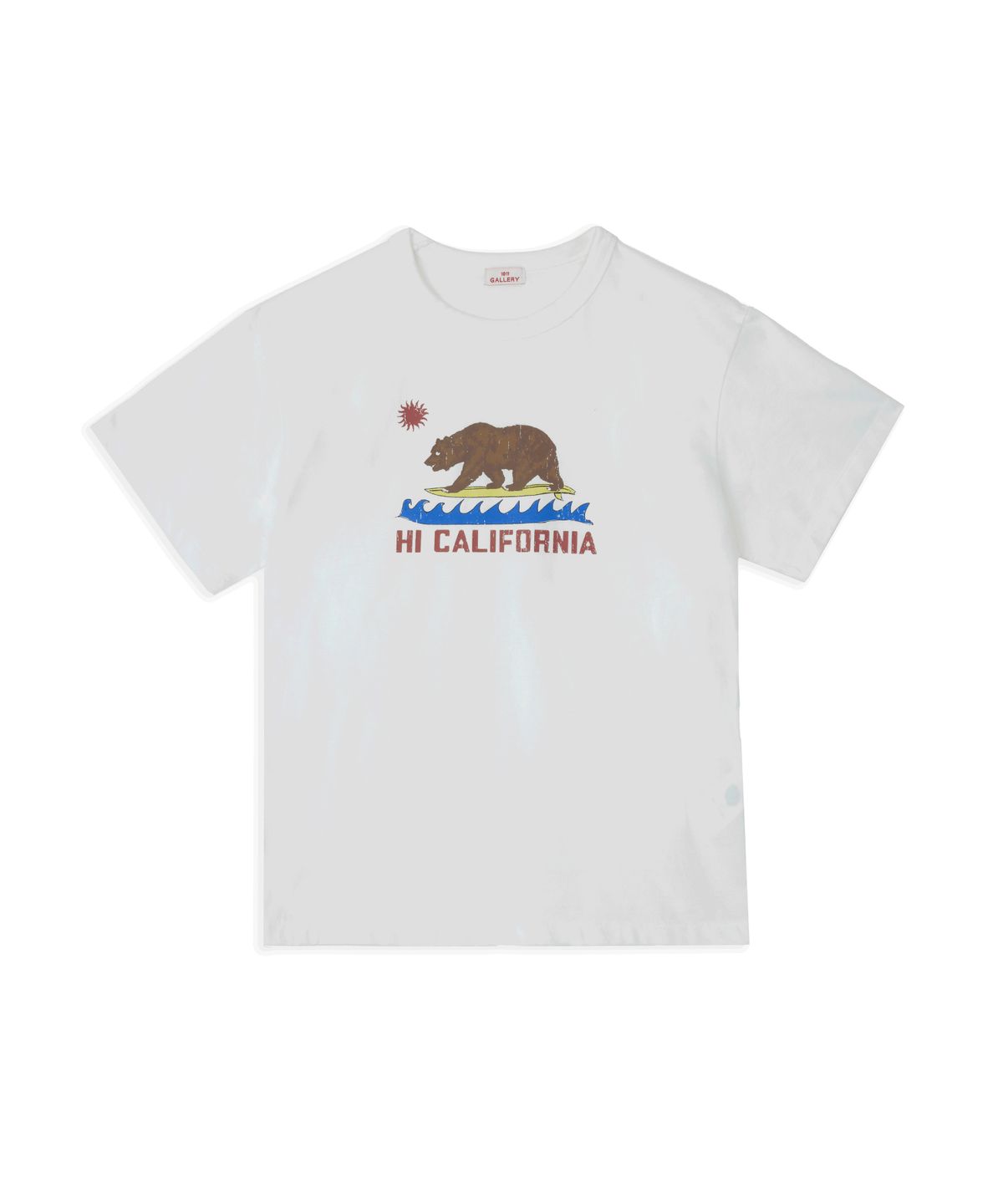 1011갤러리(1011 GALLERY) California Bear T-shirts - Ivory