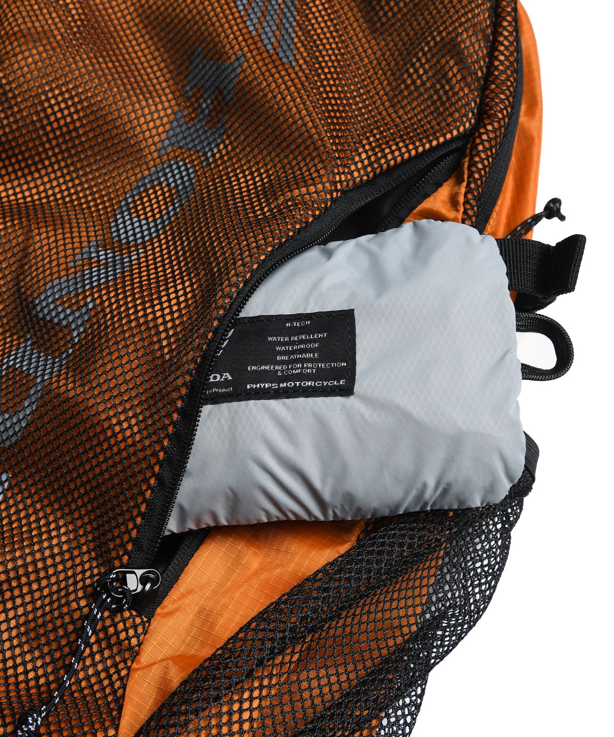 핍스 모터사이클(PHYPS MOTORCYCLE) Utility Mesh Backpack Orange