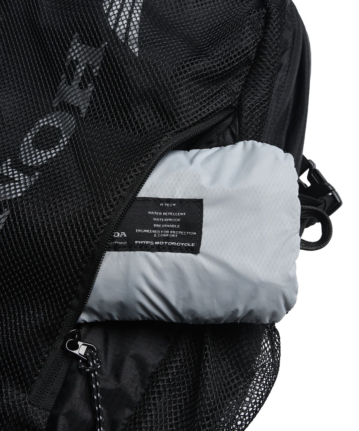 핍스 모터사이클(PHYPS MOTORCYCLE) Utility Mesh Backpack Black