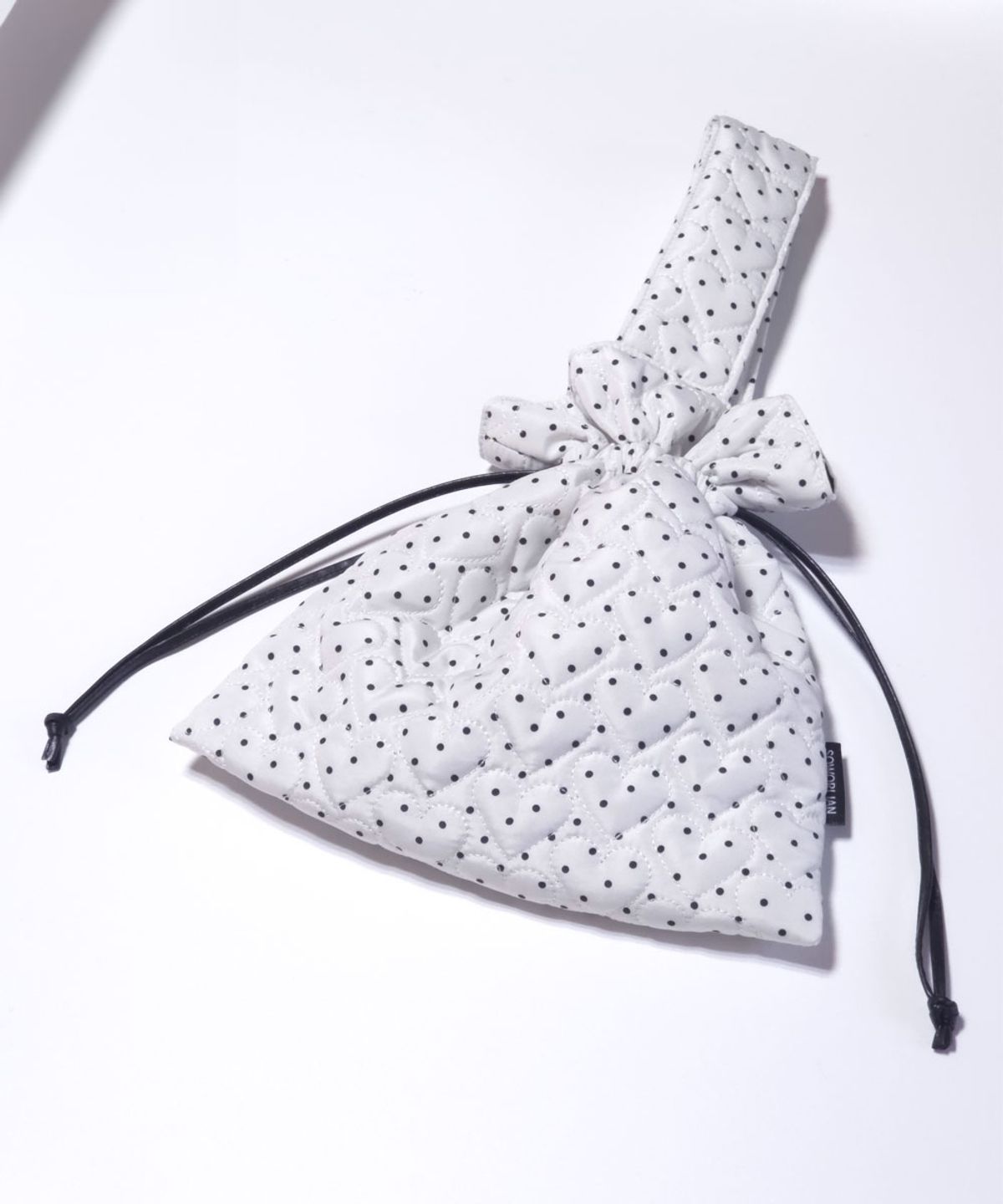 소월리안(SOWORLIAN) One Handle String Bag_ Mini Dot White