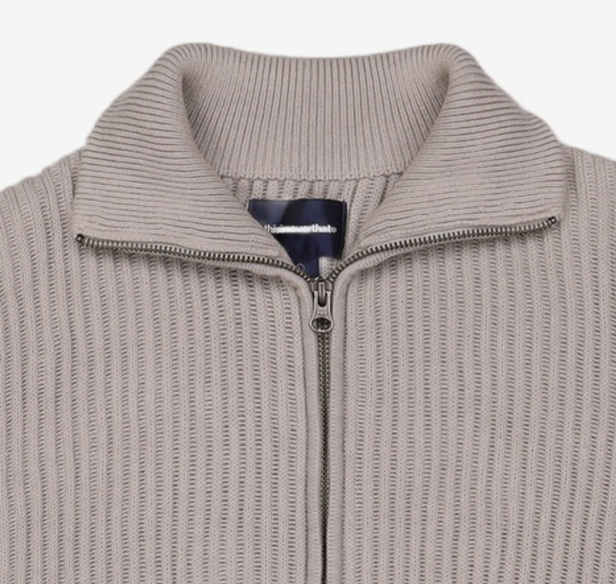 디스이즈네버댓(THISISNEVERTHAT) Full Zip Cardigan Grey L