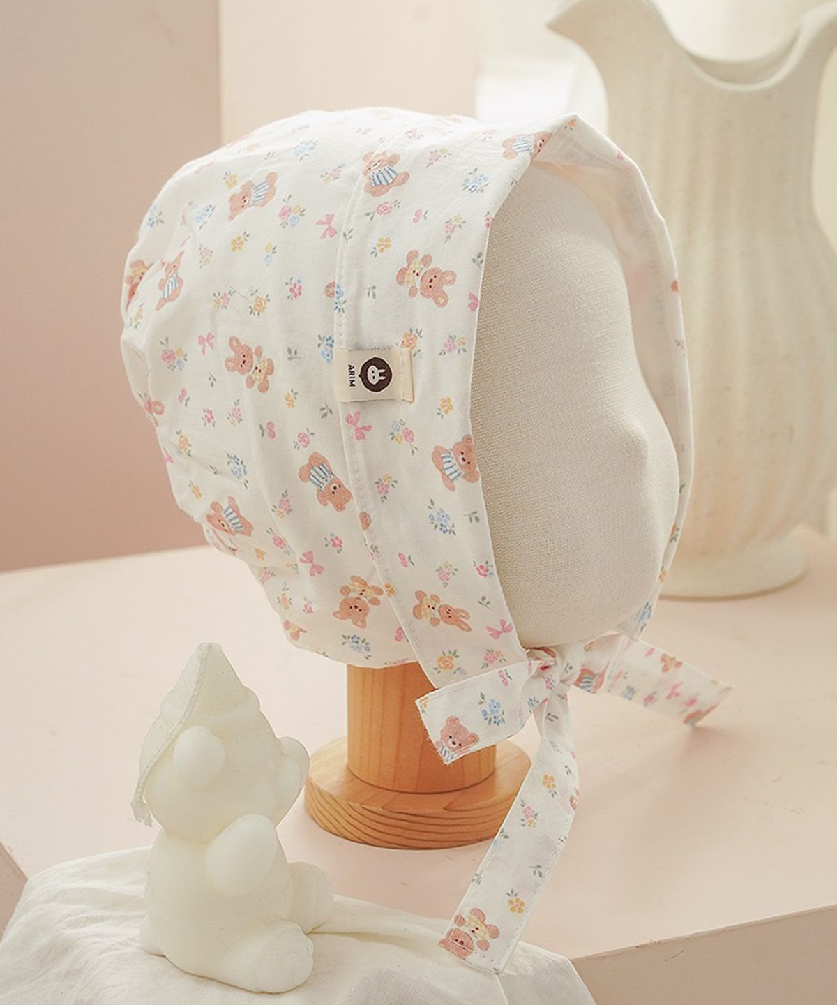아림클로젯(ARIMCLOSET) 아기곰과 아기 토끼 보넷 여기있죠 - 베이비 보넷