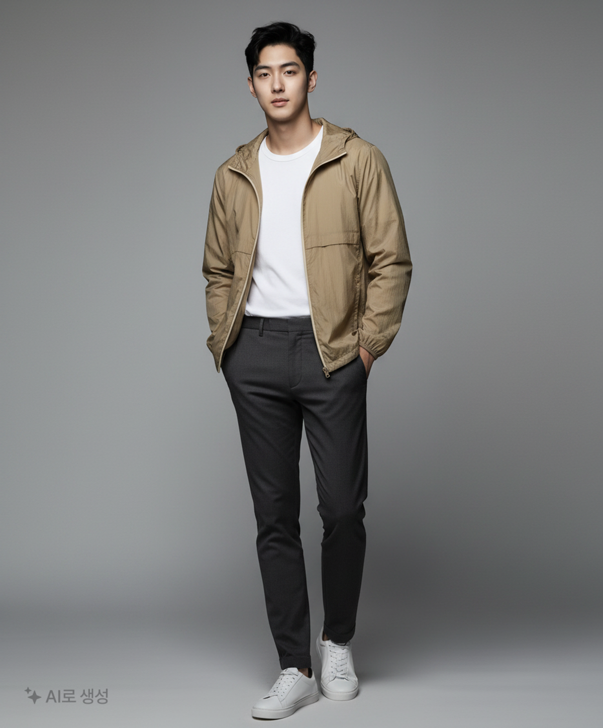 무신사 스탠다드(MUSINSA STANDARD) 나일론/코치 재킷 L