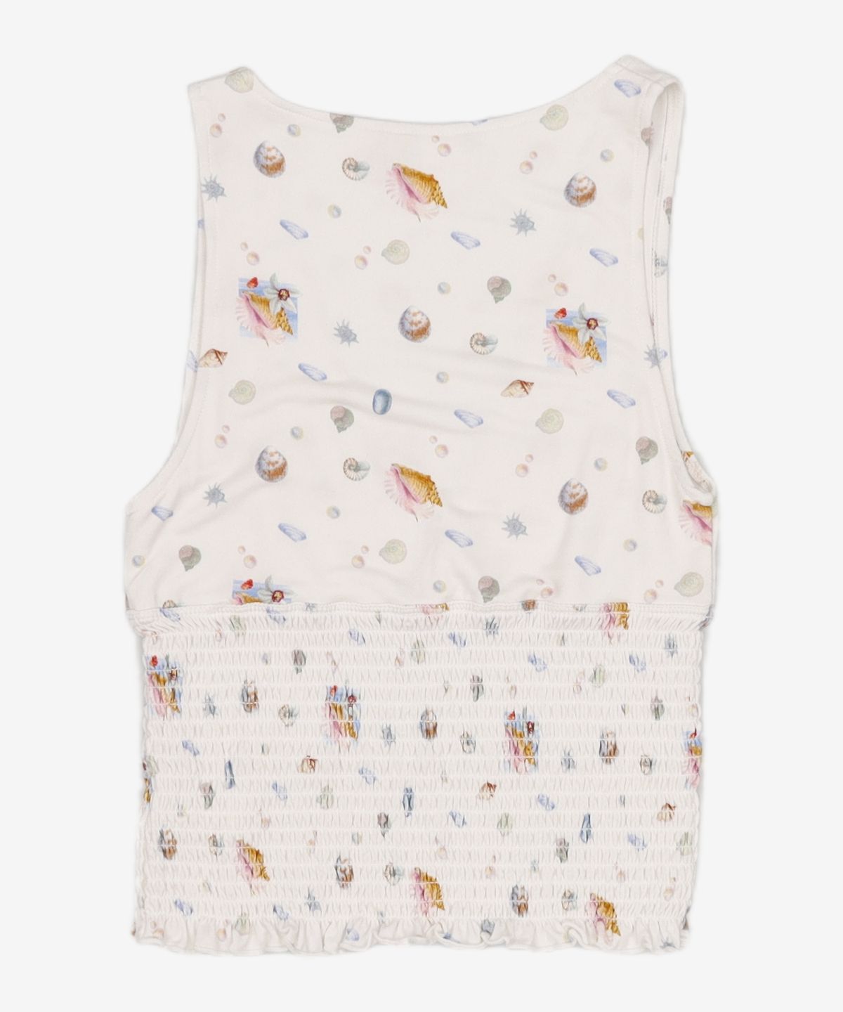 글로니(GLOWNY) DEEP DIVE SLEEVELESS (WHITE MELANGE) S