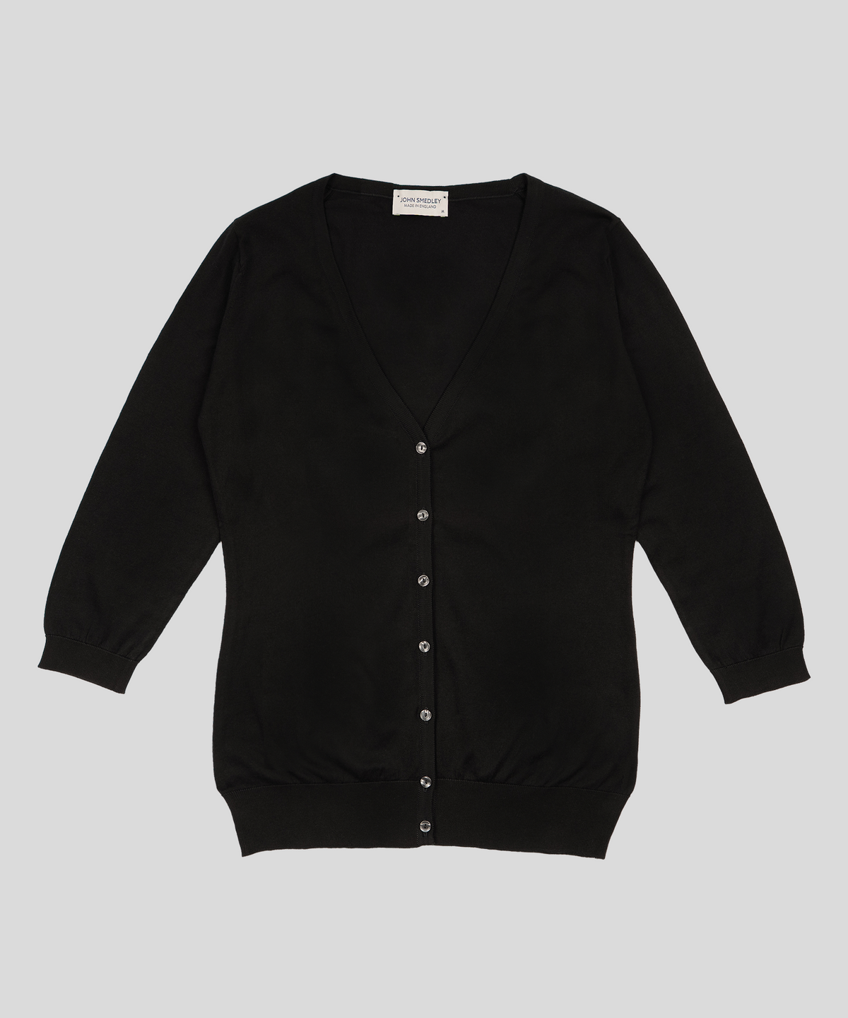 존 스메들리(JOHN SMEDLEY) MAIDA Classic V-Neck Cardigan Sea Island Cotton Knit Heritage 10 Colors