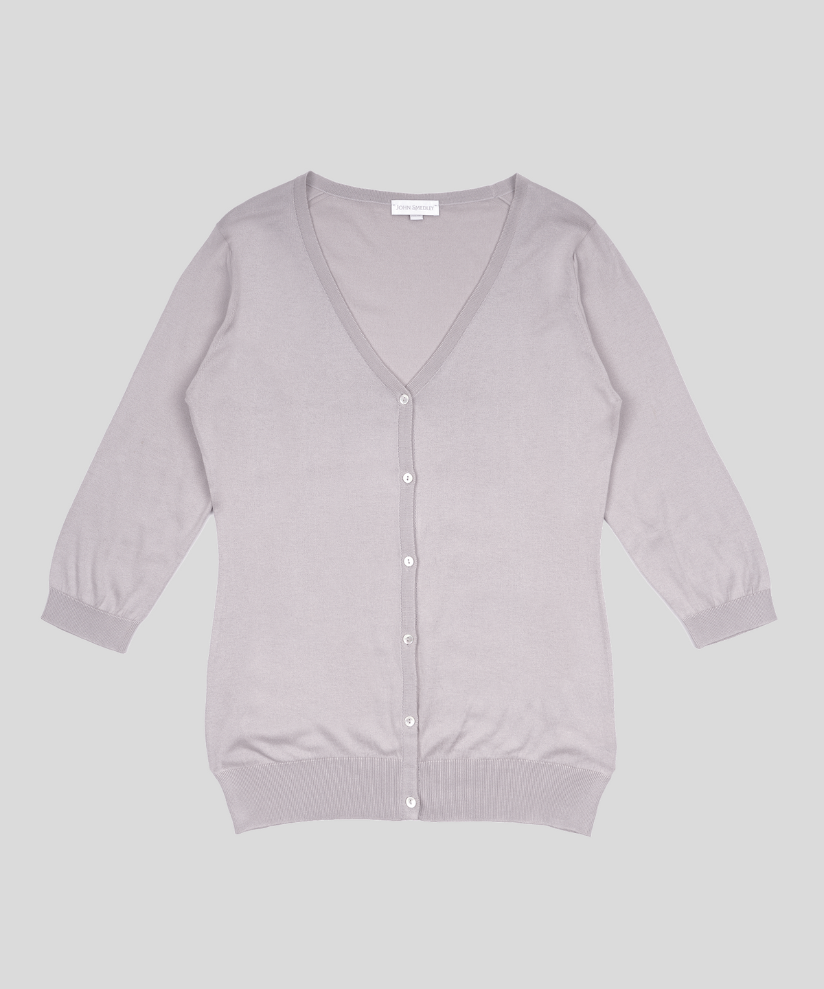 존 스메들리(JOHN SMEDLEY) MAIDA Classic V-Neck Cardigan Sea Island Cotton Knit Heritage 10 Colors