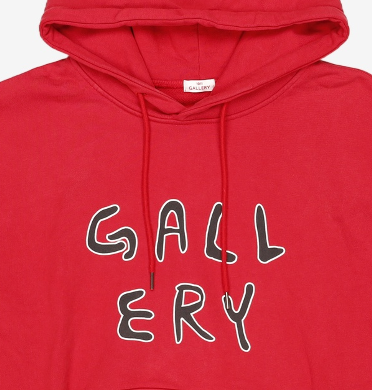 1011갤러리(1011 GALLERY) Gallery Logo Hoodie - Red 2