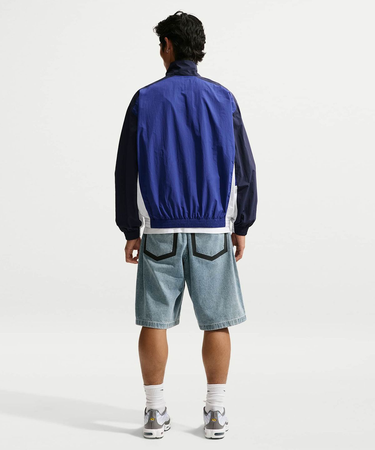 나이키(NIKE) 클럽 오버사이즈 우븐 트랙 재킷 M - 딥 로얄 블루:옵시디언:화이트 / HQ6110-455