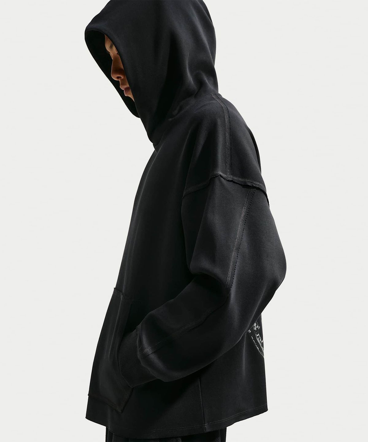 나이키(NIKE) 스포츠웨어 플리스 풀오버 후디 M - 블랙:아이스 실버 / IQ5876-010