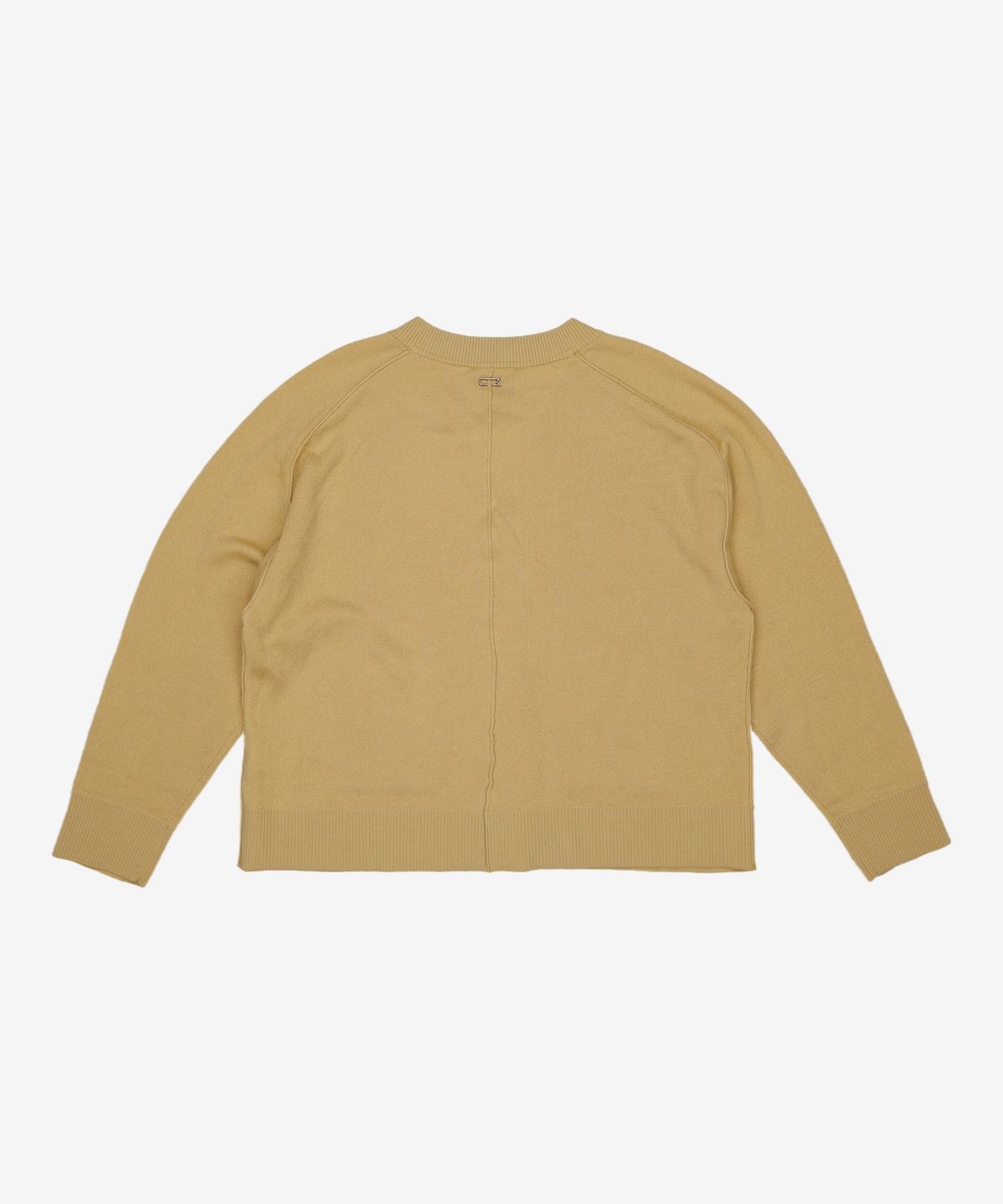 우마뭉(UMARMUNG) Combed merino jacquard vneck cardigan_Bechamel L