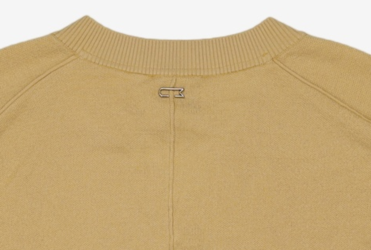 우마뭉(UMARMUNG) Combed merino jacquard vneck cardigan_Bechamel L