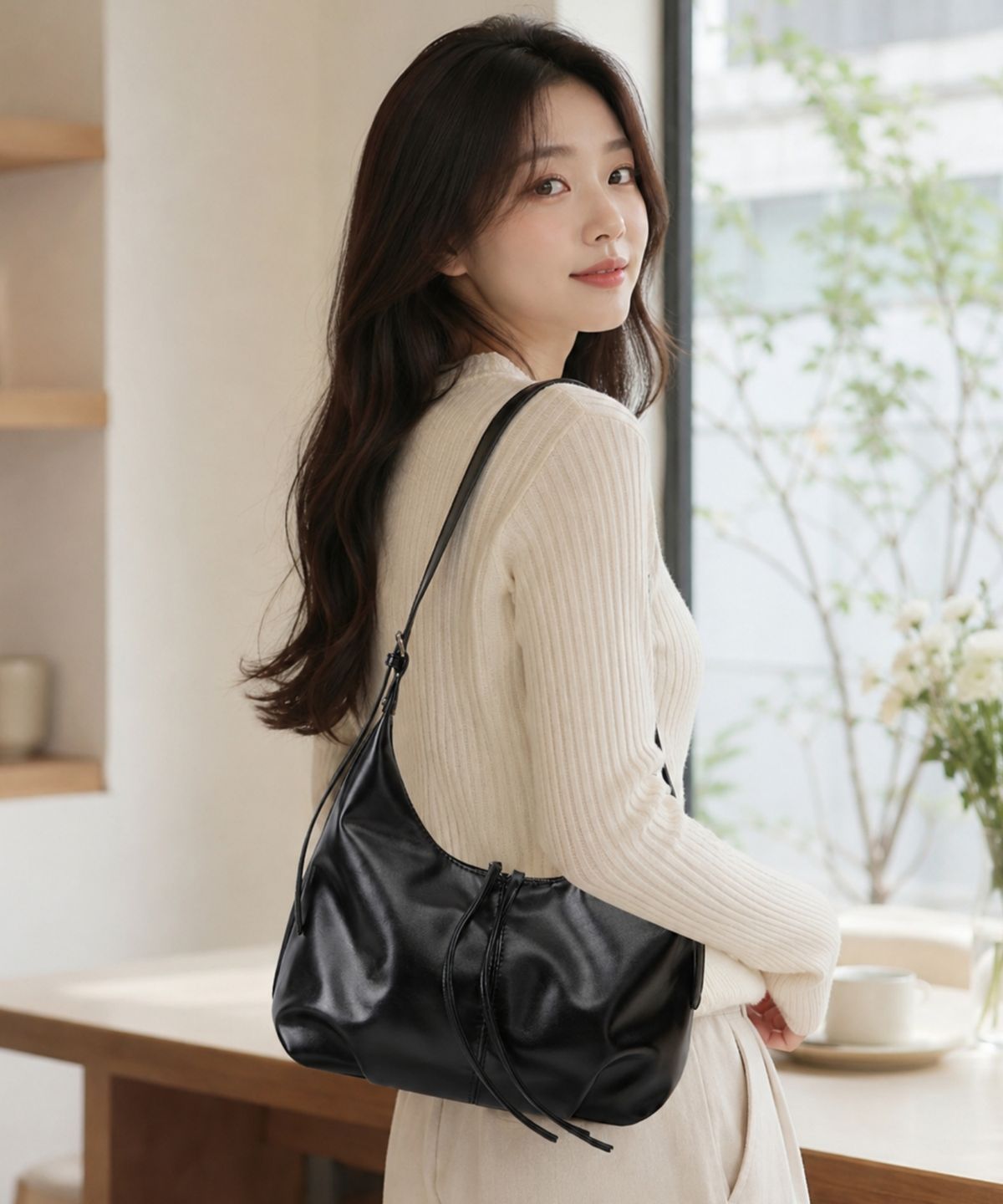 라모드마키(LA MODE MAQI) 레트로 빈티지 토트 크로스 숄더백