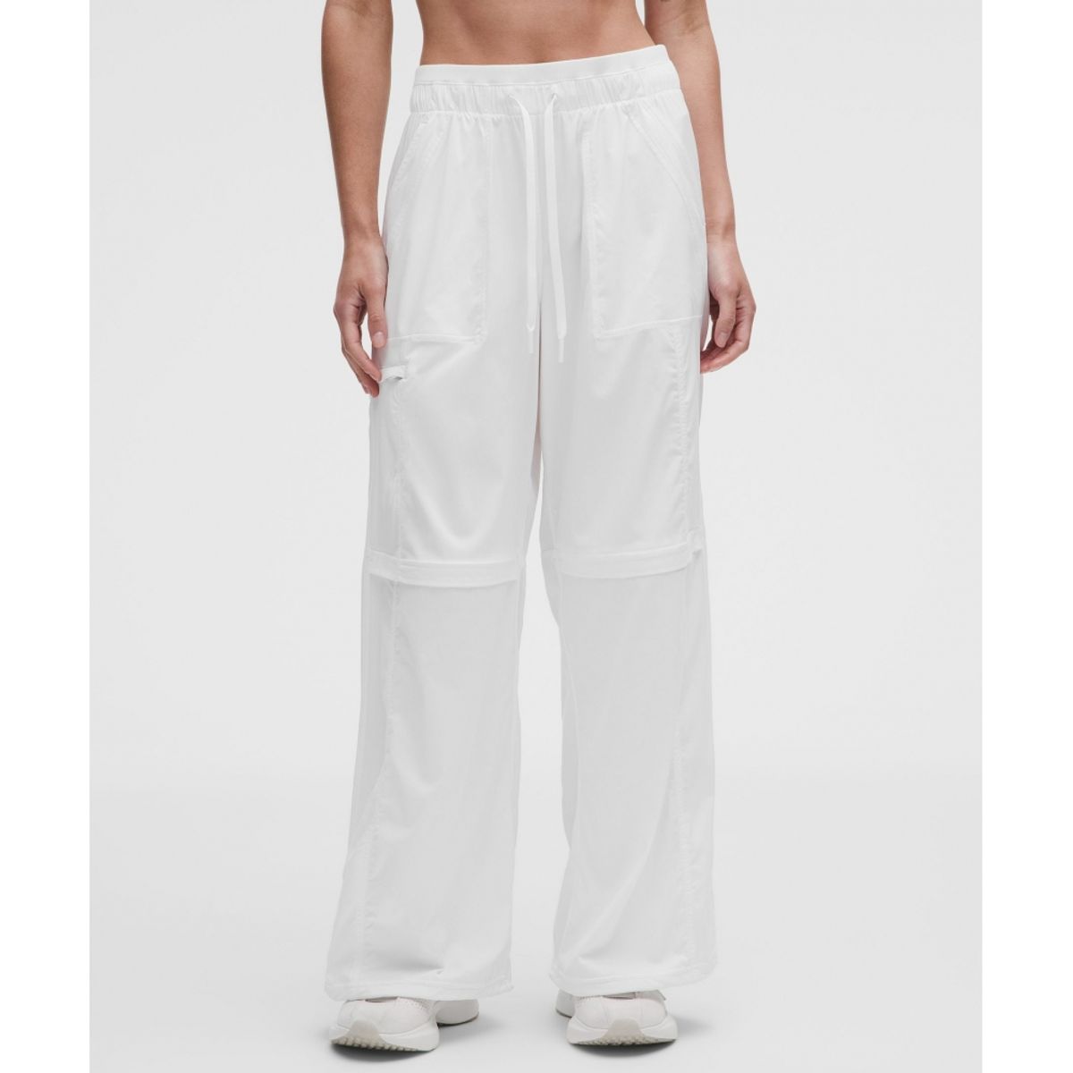 룰루레몬(LULULEMON) 댄스 스튜디오 하이라이즈 벤티드 와이드 레그 팬츠 *아시아 핏  WHT