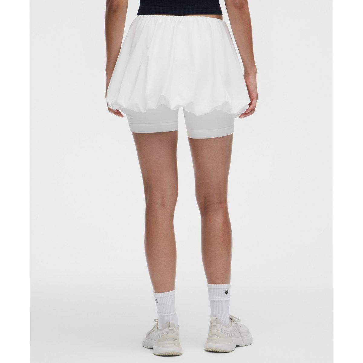 룰루레몬(LULULEMON) 버블 헴 하이라이즈 스코트  WHT