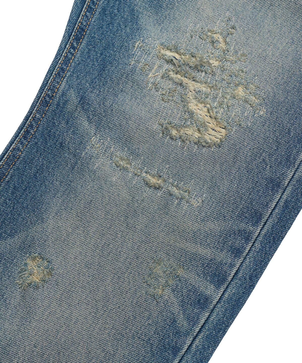 더 오피셜 레퓨지(THE OFFICIAL REFUGE) GEM STONE DISTRESSED DENIM