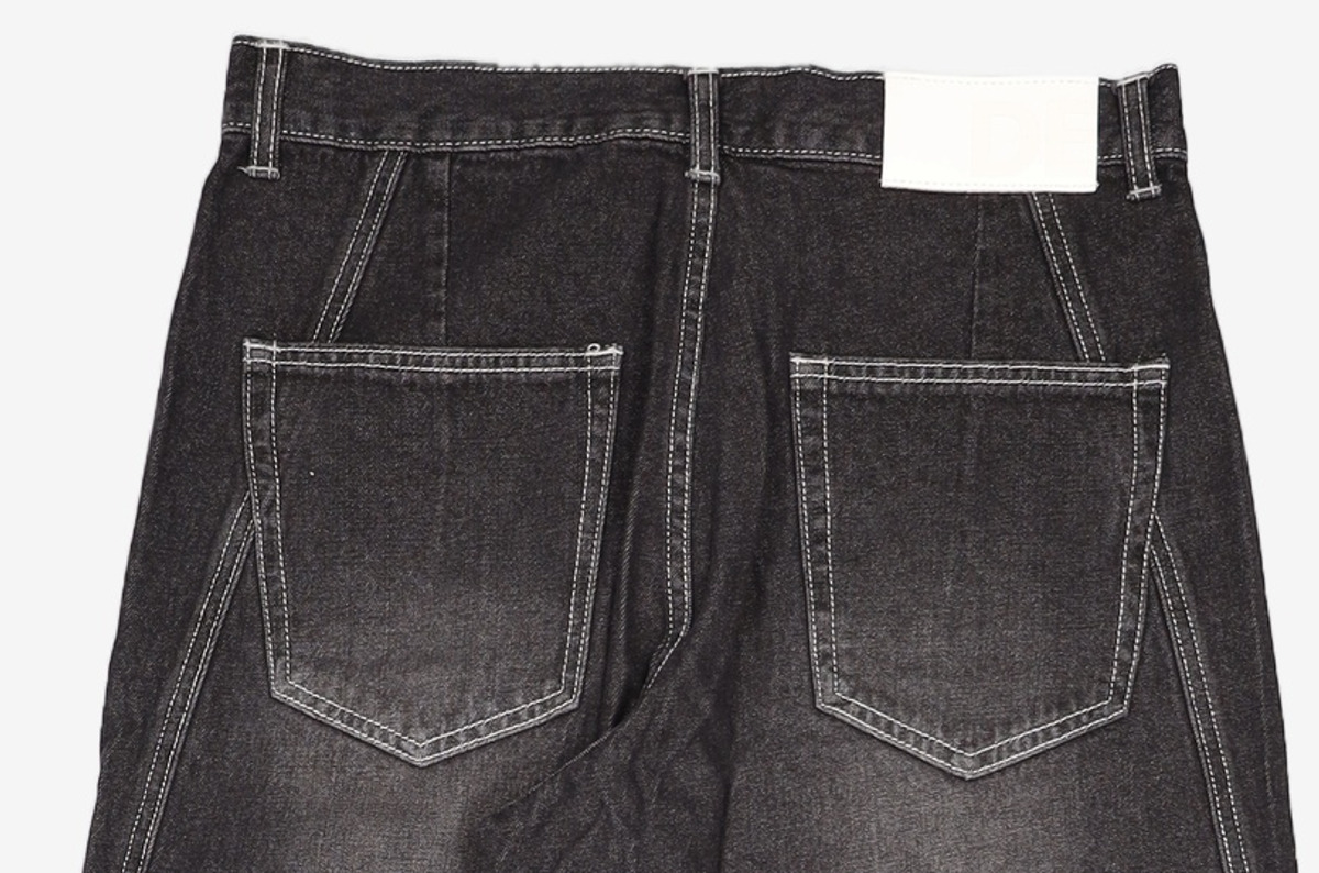 데케트(DECET) Curved Wide Jeans DCPT033Black 30
