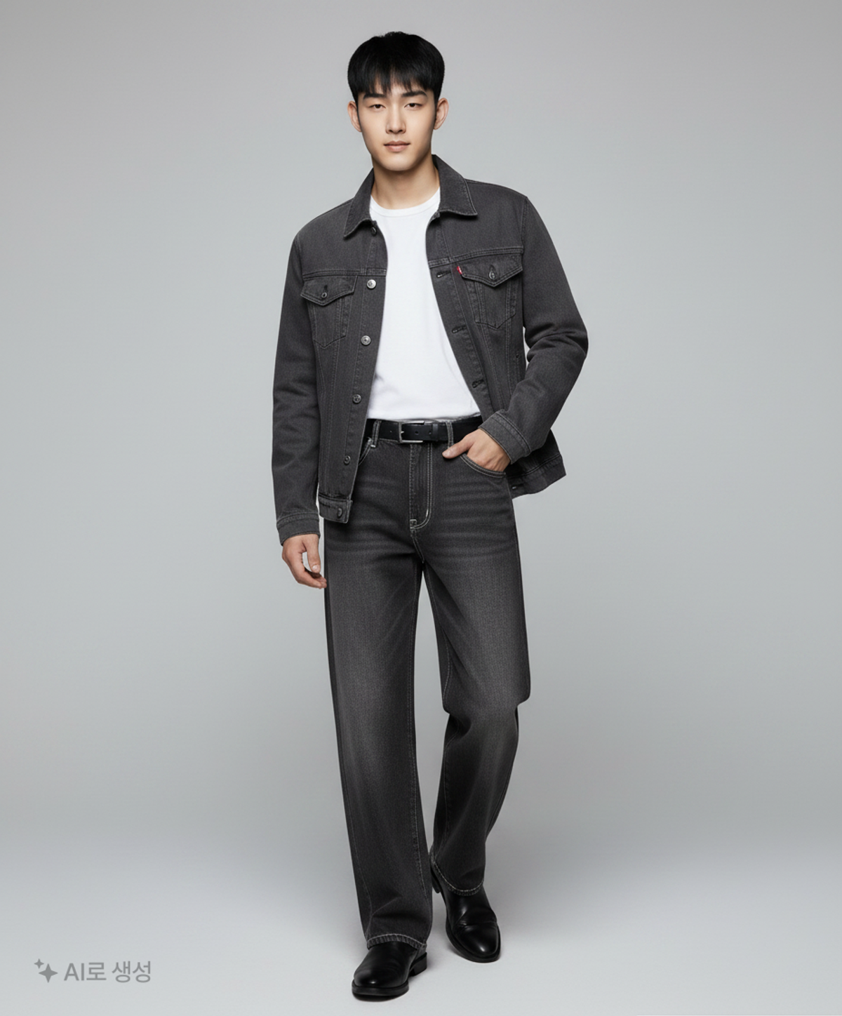 데케트(DECET) Curved Wide Jeans DCPT033Black 30