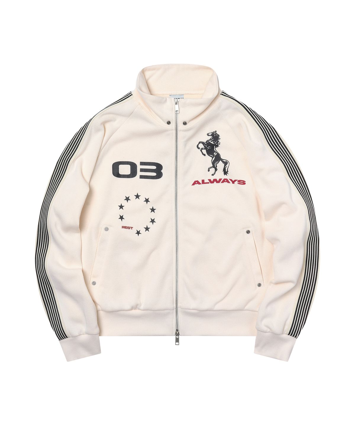 아모우(AMOU) AMOU Horse Track Jacket CREAM