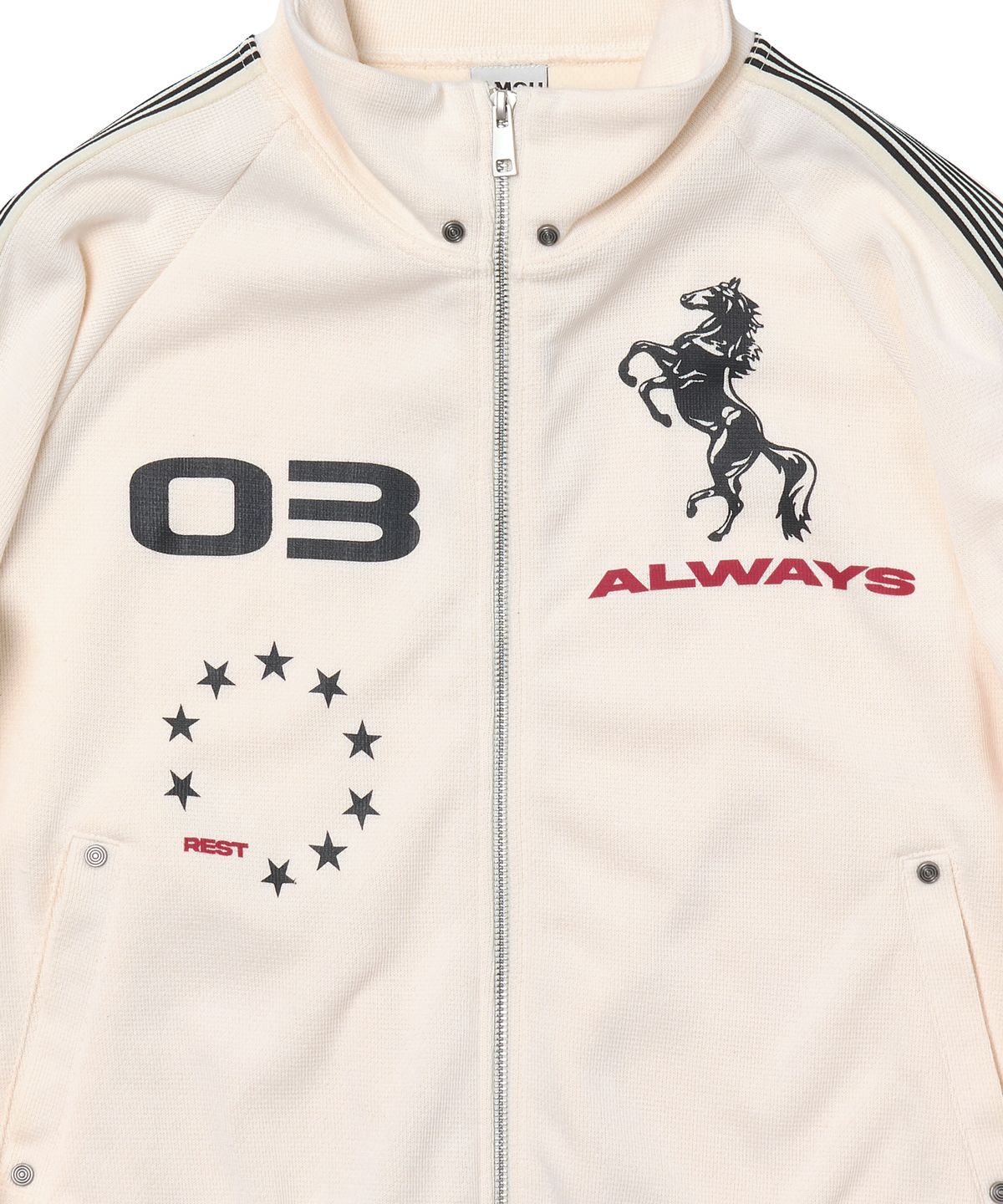 아모우(AMOU) AMOU Horse Track Jacket CREAM