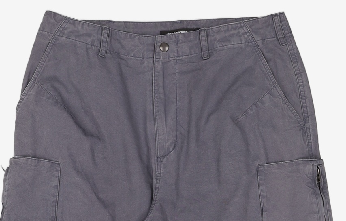 해칭룸(HATCHINGROOM) Zip Cargo Pants Faded Purple 2