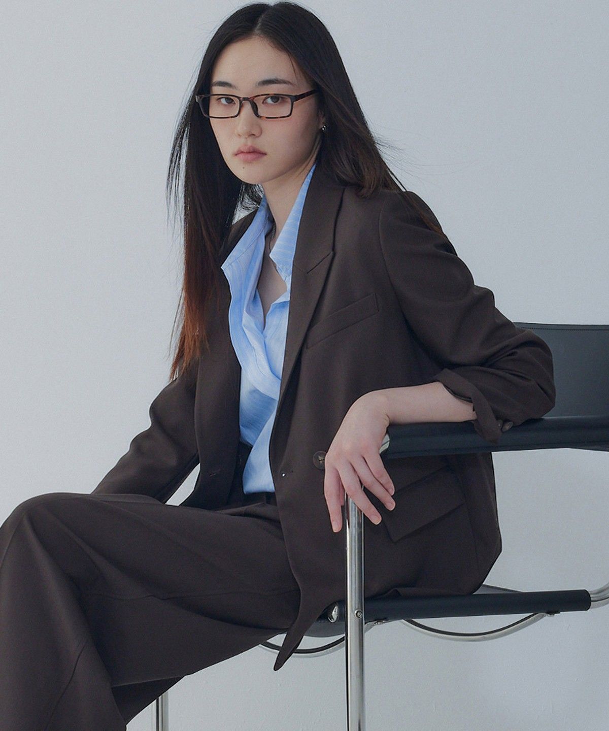 보브(VOICE OF VOICES) 포켓 디테일 세미 더블 자켓_브라운 7156310001