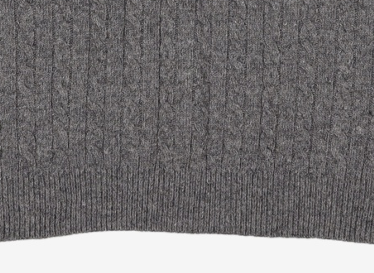 엠엠엘지(MMLG) [Mmlg] CABLE KNIT (CHARCOAL) XS