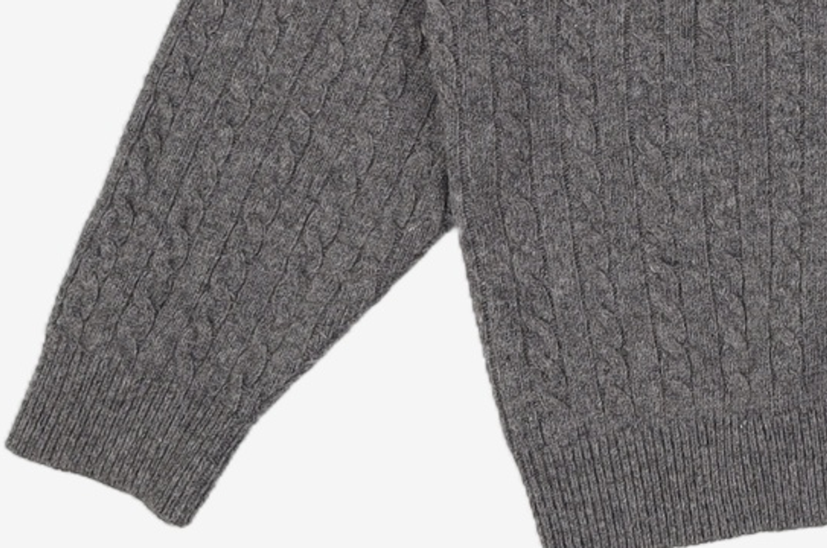 엠엠엘지(MMLG) [Mmlg] CABLE KNIT (CHARCOAL) XS