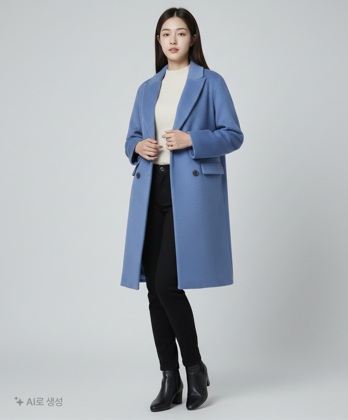 베네통(BENETTON) 겨울 더블 코트 44