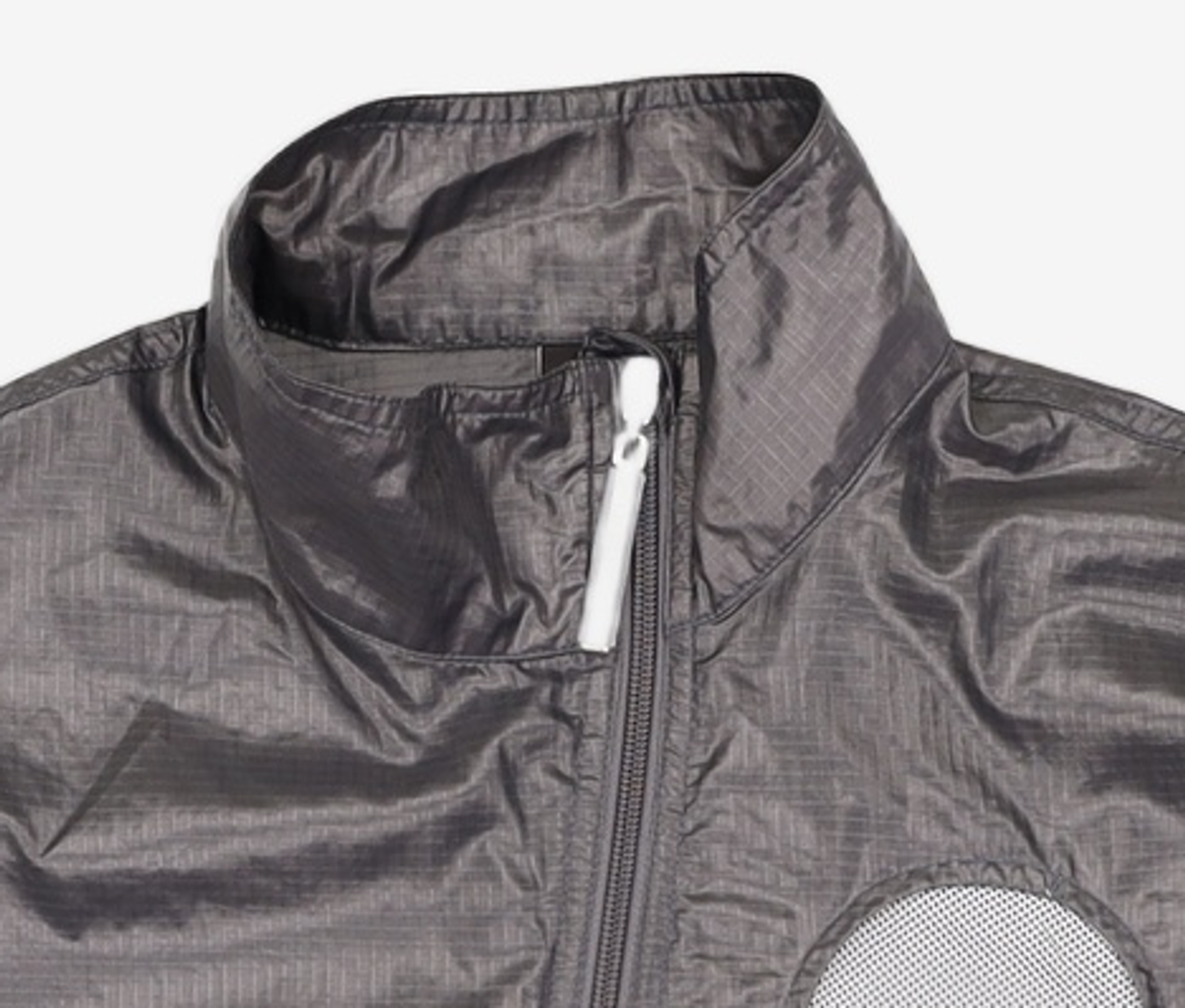웰빙익스프레스(WELLBEING EXPRESS) Meshhole Nylon Zip Up Black S