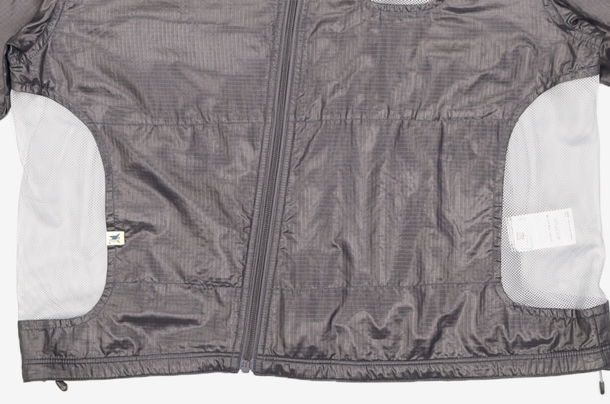 웰빙익스프레스(WELLBEING EXPRESS) Meshhole Nylon Zip Up Black S