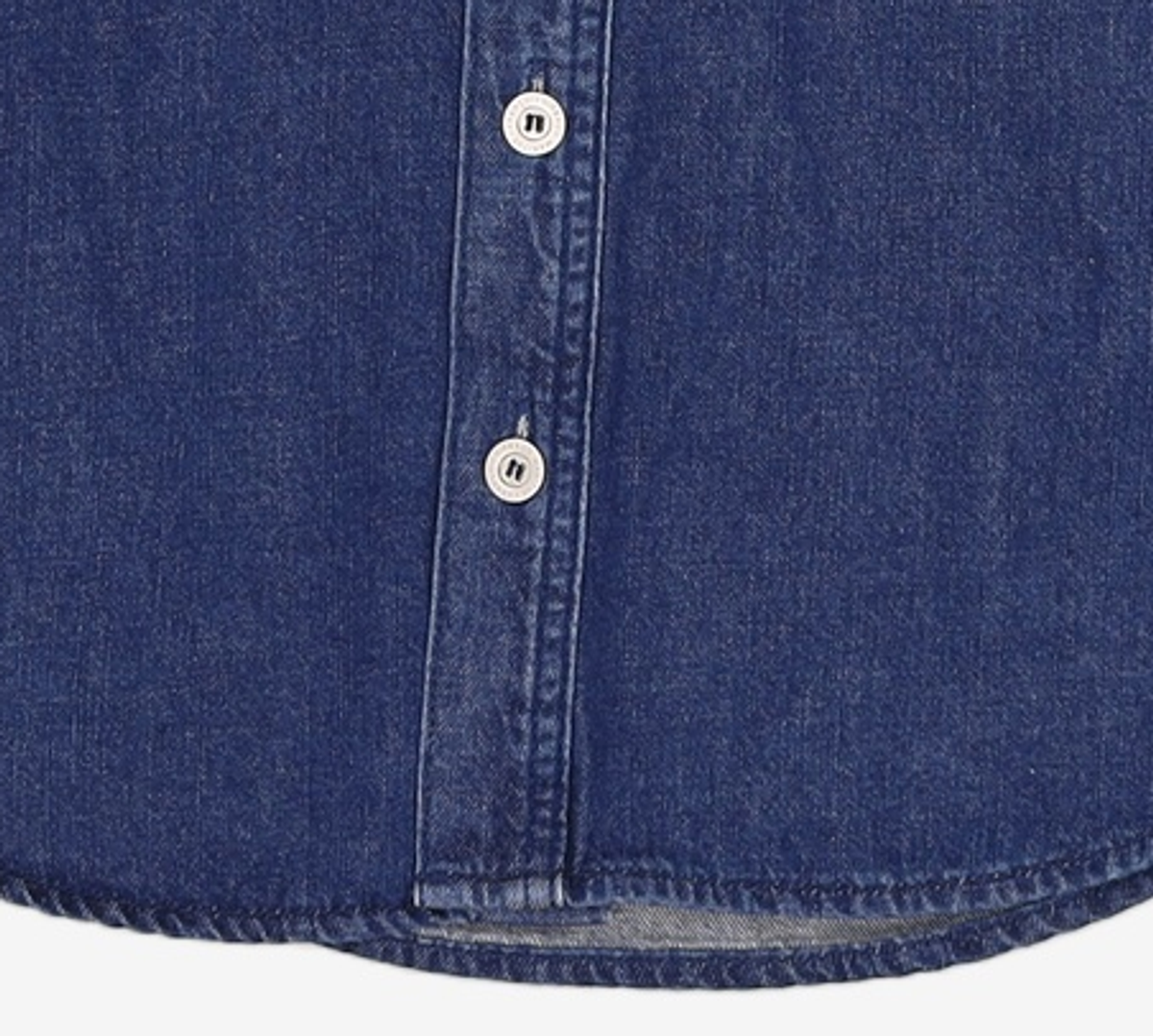 마리떼 프랑소와 저버(MARITHÉ + FRANҪOIS GIRBAUD) HALF SLEEVE DENIM SHIRT blue M