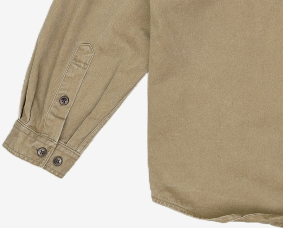 프리즘웍스(FRIZMWORKS) FADED COTTON TRUCKER SHIRT _ KHAKI M