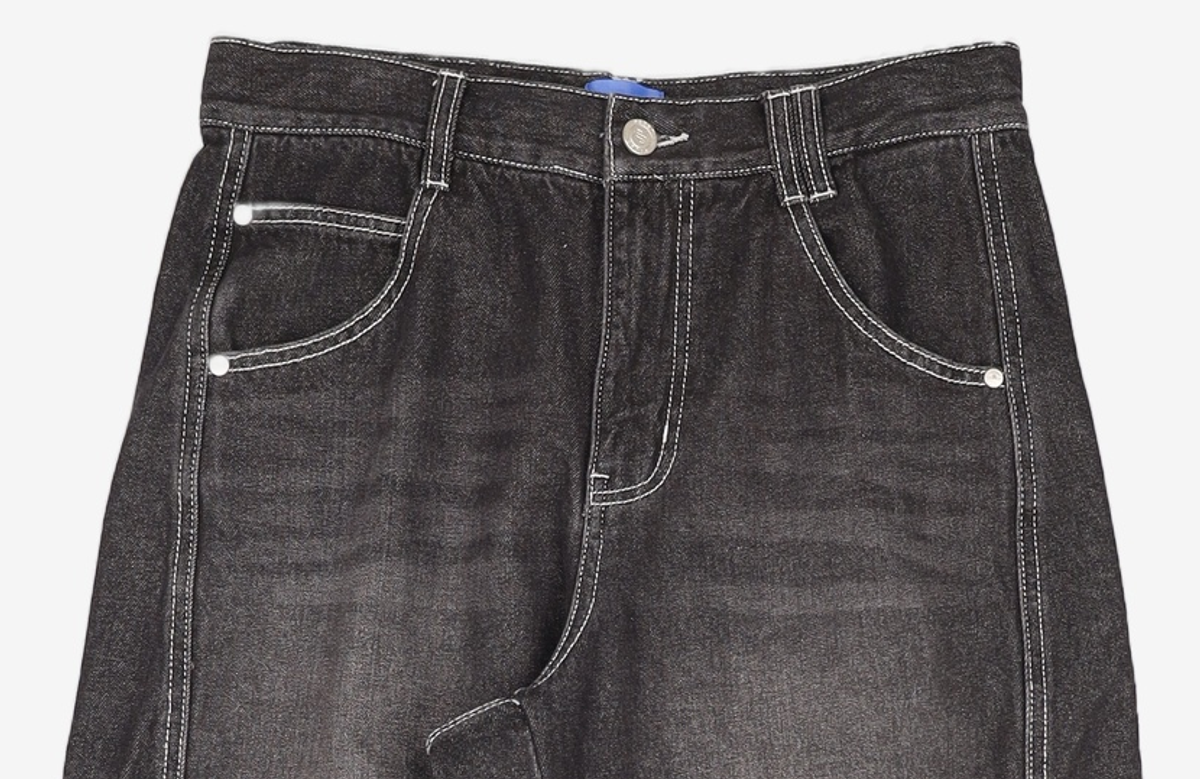 데케트(DECET) Curved Wide Jeans DCPT033Black 28