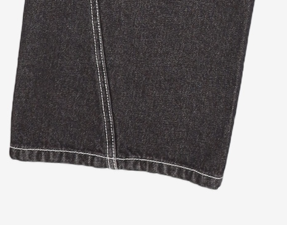 데케트(DECET) Curved Wide Jeans DCPT033Black 28