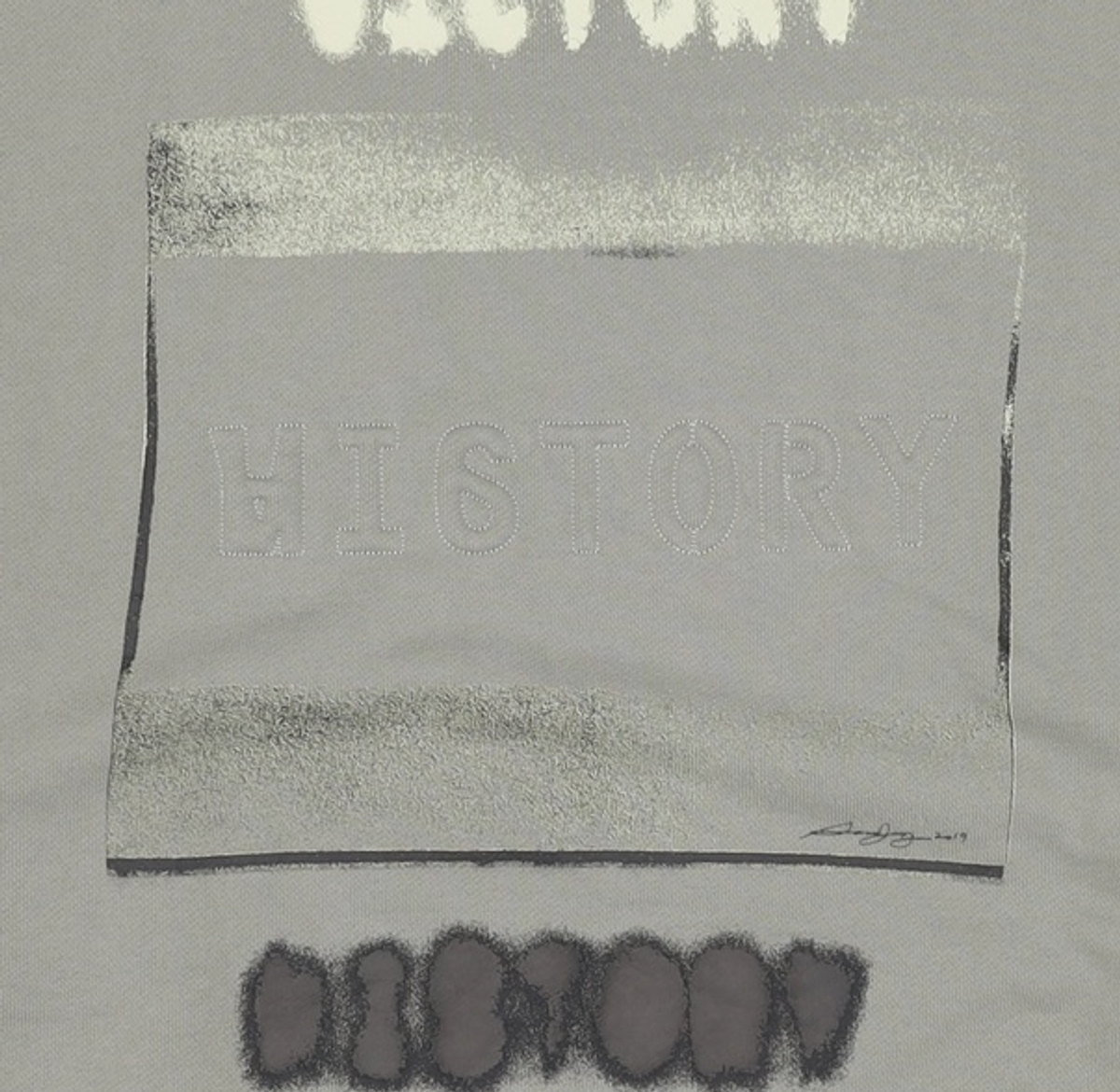 커스텀멜로우(CUSTOMELLOW) [SANE X Customellow]  victory / history sweat_CWTAS22171GRX 100