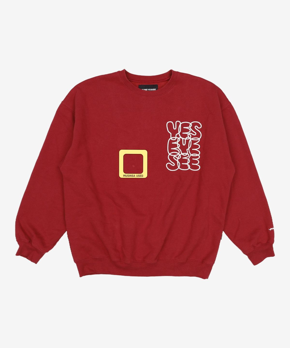 예스아이씨(YESEYESEE) C-Logo Sweatshirt Brick Red L
