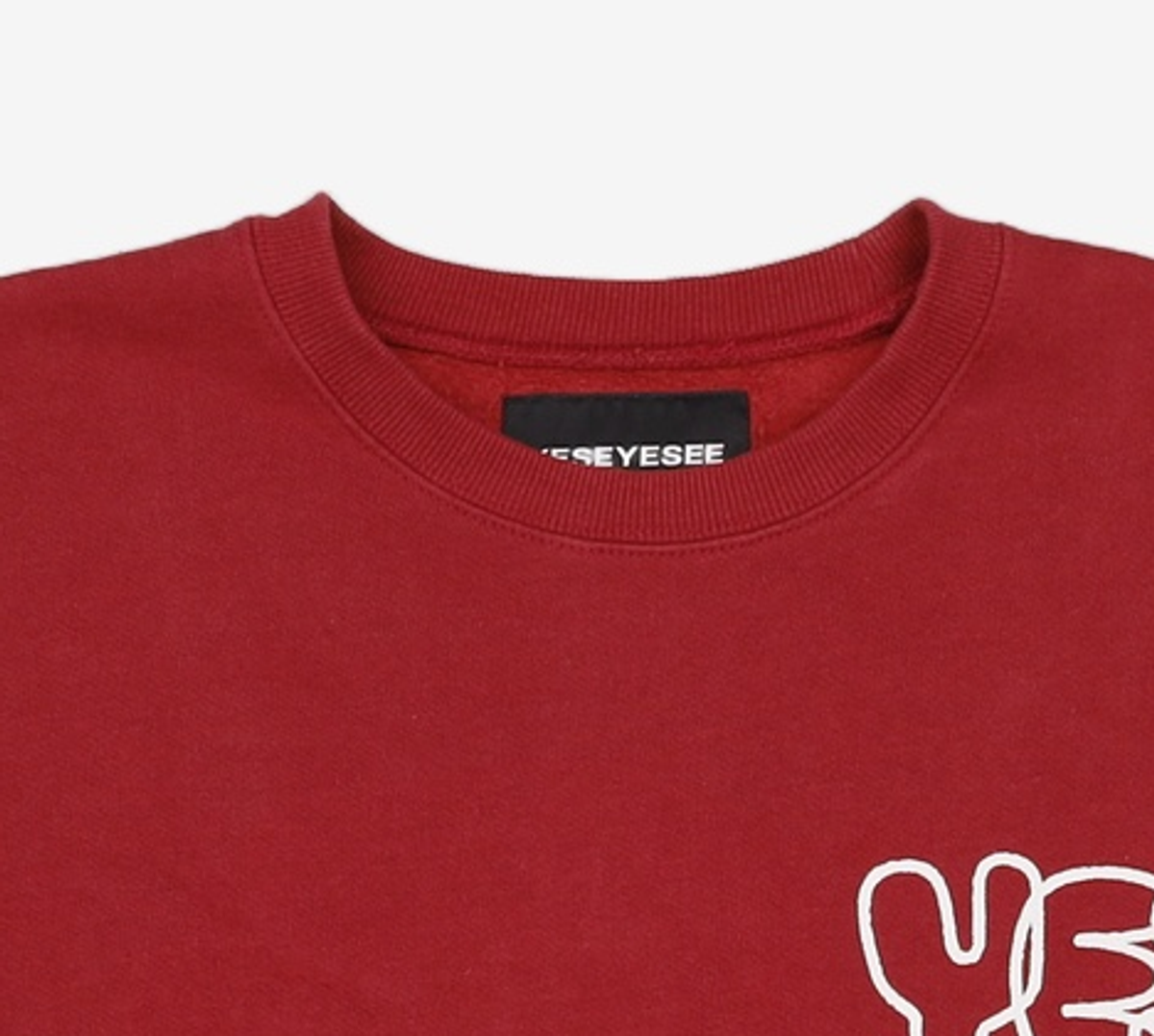 예스아이씨(YESEYESEE) C-Logo Sweatshirt Brick Red L
