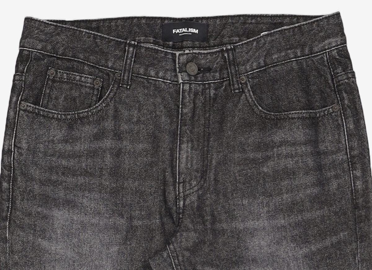 페이탈리즘(FATALISM) EVENT #0215 Melt black straight fit 48
