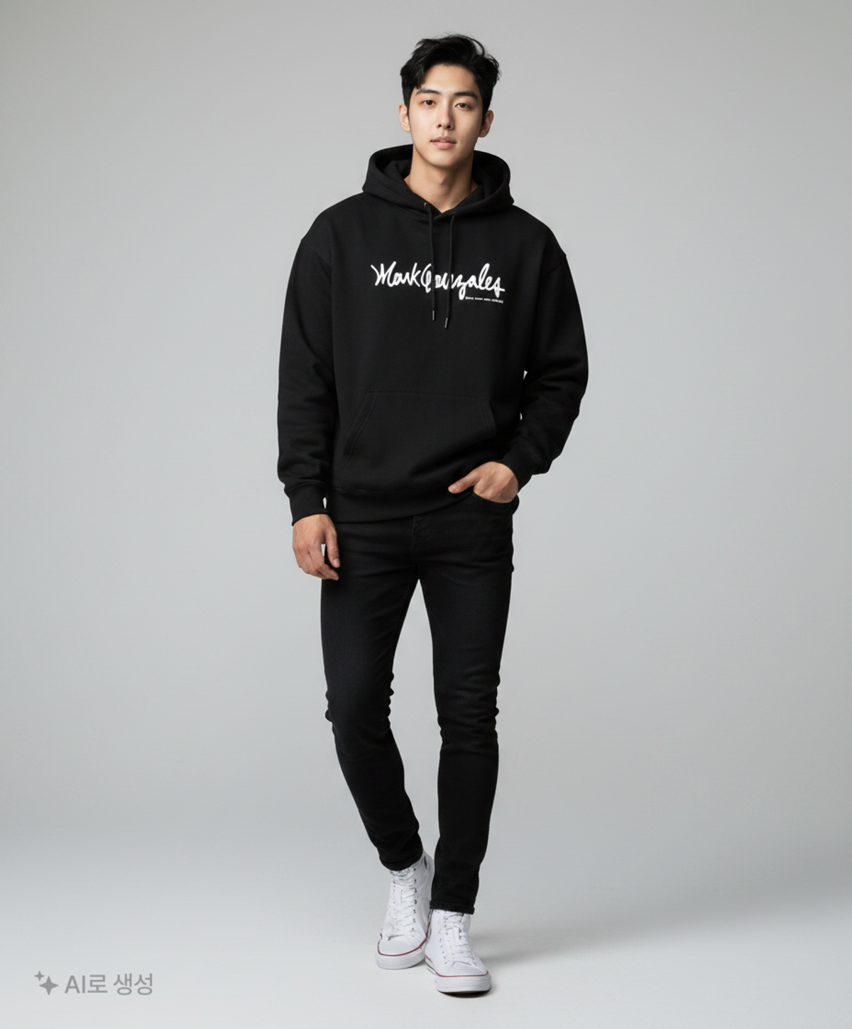마크곤잘레스(MARK GONZALES) 후드 티셔츠 M